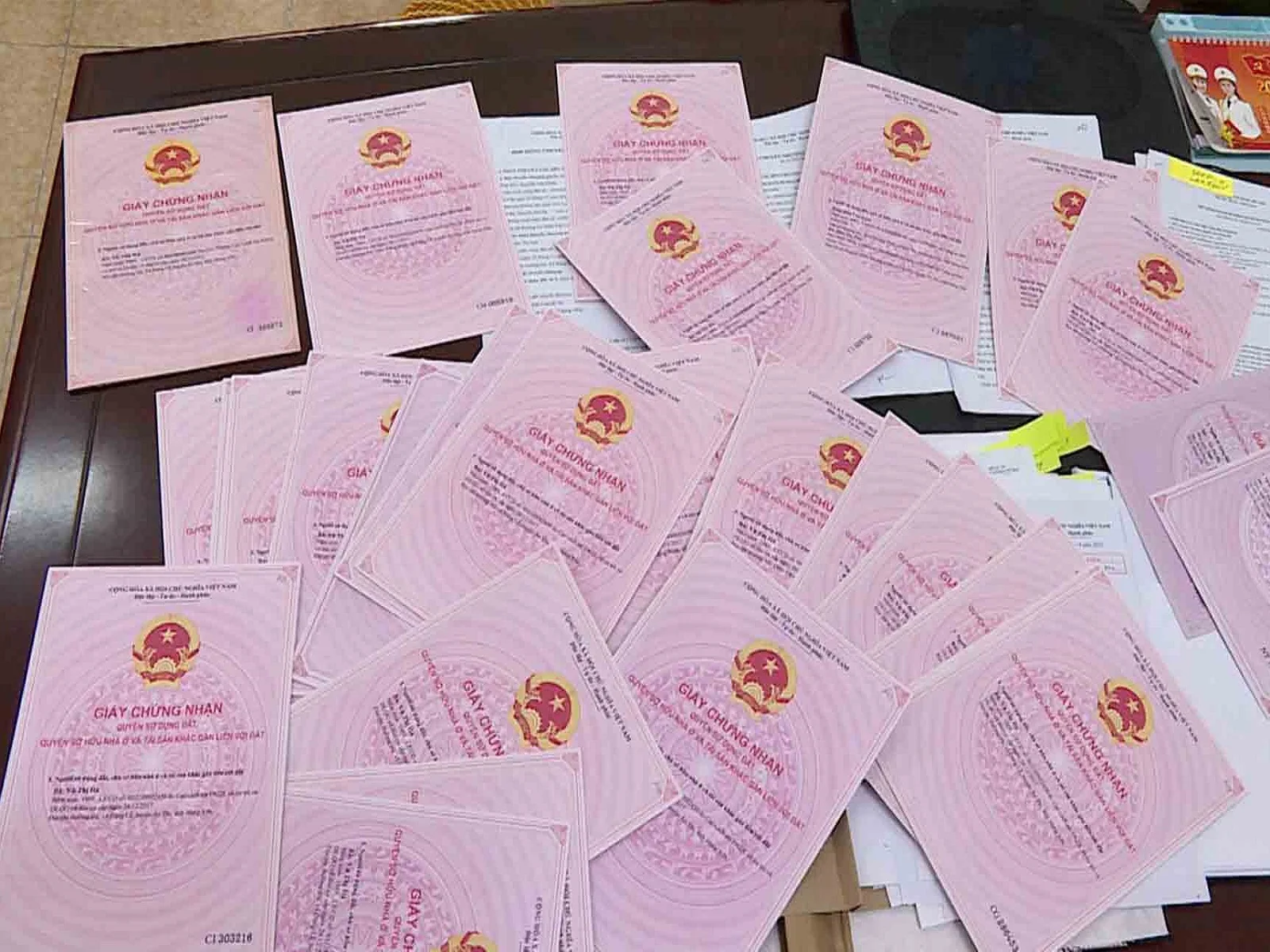 Vietnamese Pink Book (Sổ Hồng) — the official Certificate of Land Use Rights that proves property ownership